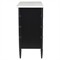 Poema Updated Traditional White Marble Black Wood Dresser