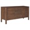 Bella Modern Classic Brown Mango Wood Scalloped Sideboard - 60&quot;
