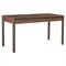 Bella Modern Classic Brown Mango Wood Scalloped Rectangular Desk
