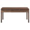 Bella Modern Classic Brown Mango Wood Scalloped Rectangular Desk