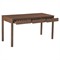 Bella Modern Classic Brown Mango Wood Scalloped Rectangular Desk