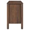 Bella Modern Classic Brown Mango Wood Scalloped Double Dresser