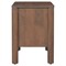 Bella Modern Classic Brown Mango Wood Scalloped Nightstand