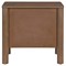 Bella Modern Classic Brown Mango Wood Scalloped Nightstand