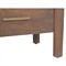 Bella Modern Classic Brown Mango Wood Scalloped Nightstand
