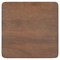 Bella Modern Classic Brown Mango Wood Scalloped Square Side Table