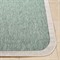 Salome Coastal Beach Green Cream Border Indoor Outdoor Rug - 5&#39;3&quot;x7&#39;