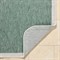 Salome Coastal Beach Green Cream Border Indoor Outdoor Rug - 5&#39;3&quot;x7&#39;