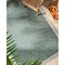 Salome Coastal Beach Green Cream Border Indoor Outdoor Rug - 5&#39;3&quot;x7&#39;