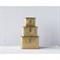 Staten Modern Classic Gold Iron Square Decorative Box - Set of 3