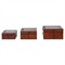 Charlee Traditional Brown Leather Rectangular Decorative Box - Set of 3