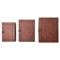 Charlee Traditional Brown Leather Rectangular Decorative Box - Set of 3