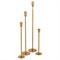 Elani Traditional Brass Iron Taper Candleholder - Set of 4