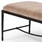Jane Updated Traditional Altair Mushroom Velvet Bronze Iron Bench