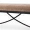 Jane Updated Traditional Altair Mushroom Velvet Bronze Iron Bench