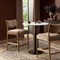 Odelia Modern Classic Brown Velvet Oak Wood Counter Stool