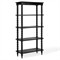Thomas Updated Traditional Black Wood Spindle Bookcase