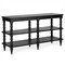 Thomas Updated Traditional Black Wood Spindle Wide Bookcase