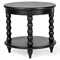 Thomas Updated Traditional Black Wood Spindle End Table