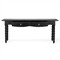 Thomas Updated Traditional Black Wood Spindle Console Table
