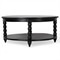 Thomas Updated Traditional Black Wood Spindle Coffee Table