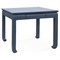Bethany Coastal Beach Blue Linen Wood Game Table - 38&quot;