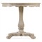 Helena Updated Traditional Grey Oak Round Pedestal Bistro Table - 32&quot;