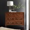 Grayson Updated Traditional Brown Walnut Wood Dresser