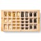 AERIN Updated Traditional Cream Shagreen Burl Wood 5 in 1 Game Set