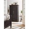 Asher French Country Dark Brown Oak Wardrobe