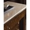 Alaine Updated Traditional Grey Marble Dark Brown Walnut Wood Bachelor Chest