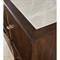 Alaine Updated Traditional Grey Marble Dark Brown Walnut Wood Buffet