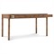 Alaine Updated Traditional Woven Cane Brown Oak Desk
