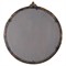 Quince Updated Traditional Antique Brown Mango Wood Round Wall Mirror