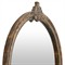 Quince Updated Traditional Antique Brown Mango Wood Round Wall Mirror