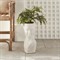Miralyn Traditional Weathered White Limestone Bust Outdoor Planter