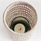 Hollis Coastal Whitewash Rattan Hurricane Candleholder - Small