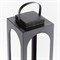 Briselle Modern Classic Black Metal Solar Outdoor Lantern - Small