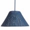 Nell Updated Traditional Dark Blue Rattan Pendant