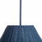 Nell Updated Traditional Dark Blue Rattan Pendant