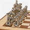 Pigeon and Poodle Hanford Coastal Beach Natural Raffia Brown Leather Trim Chess Set
