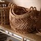 Pigeon and Poodle Olivia Coastal Natural Woven Water Hyacinth Floor Basket - Set of 2