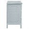 Ava Coastal Beach Light Blue Woven Rattan Chest