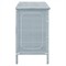 Ava Coastal Beach Light Blue Woven Rattan Dresser