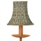 Aelle Coastal Teal Green Seagrass Bell Shade Double Armed Sconce