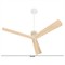 Luna Coastal Natural Oak Blades White Iron Ceiling Fan - 56&quot;