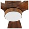 Norah Updated Traditional Walnut Wood LED Ceiling Fan - 56&quot;