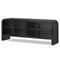 Sheila Updated Traditional Black Iron Curved Media Console - 70&quot;