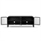 Sheila Updated Traditional Black Iron Curved Media Console - 70&quot;
