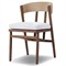 Tanner Updated Traditional Brown Teak Outdoor Dining Chair